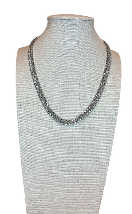 Collana Tennis Baghuette