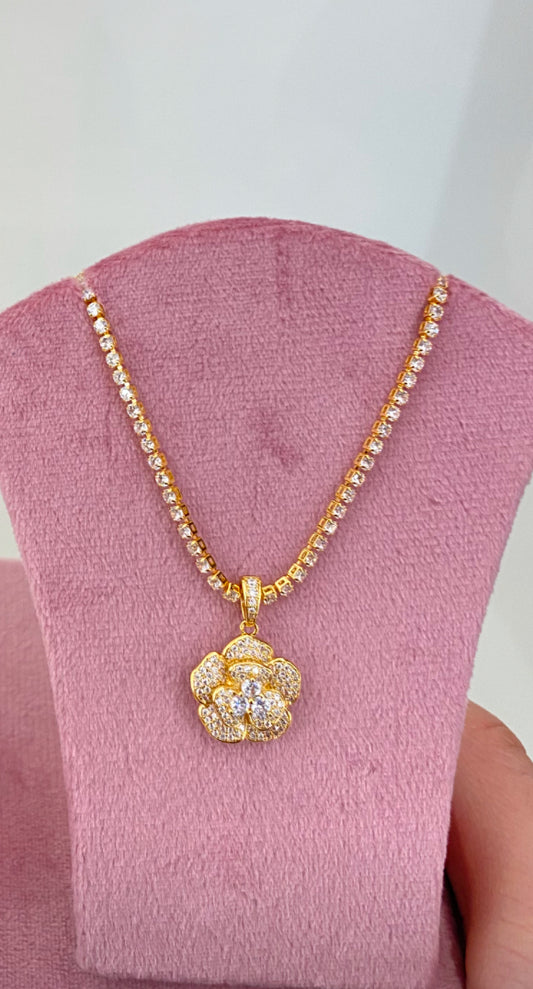 Collana Tennis Rosè