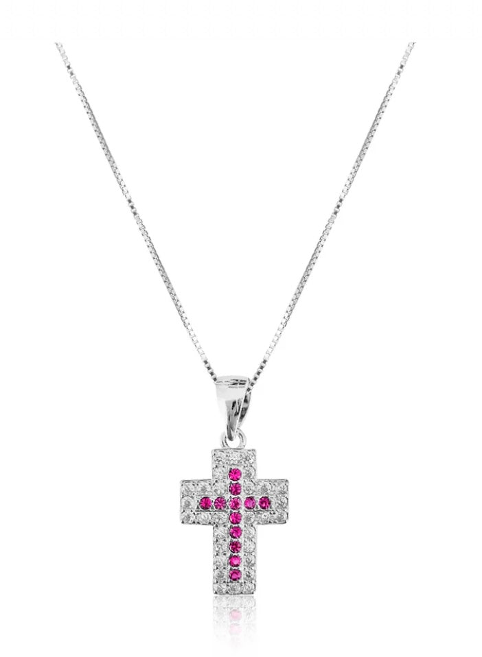 Collana PavèCross Necklace