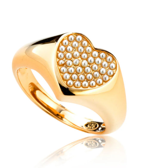Anello MicroPerle heart RING
